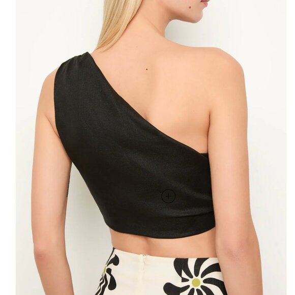 Cala de la Cruz Escalante Top Black linen - Picture 2 of 5